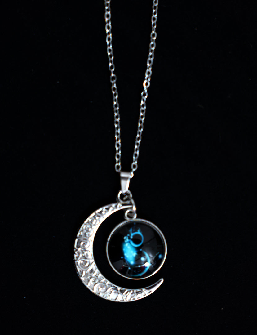 AQUARIUS Moon Pendant