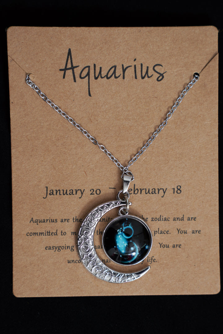 AQUARIUS Moon Pendant