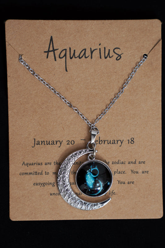 AQUARIUS Moon Pendant