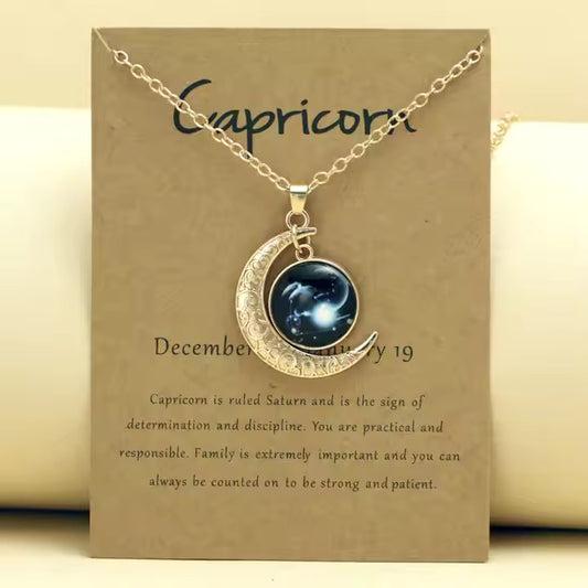 CAPRICORN Moon Pendant